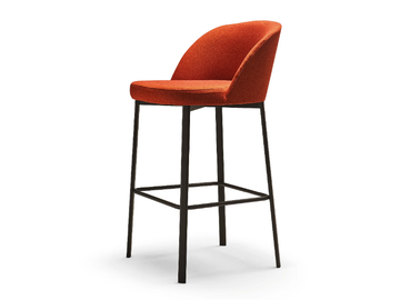 ARWA - Upholstered stool with footrest by Quinti Sedute - view 3